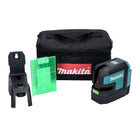 Makita SK 106 GDZ batería láser de líneas cruzadas láser de punto cruzado verde 12 V Solo - sin batería, sin cargador