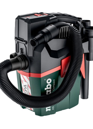 Metabo AS 18 HEPA PC Compact Aspirateur sans fil 18 V 6 l eau et poussière avec fonction soufflage (602029850) - sans batterie, sans chargeur