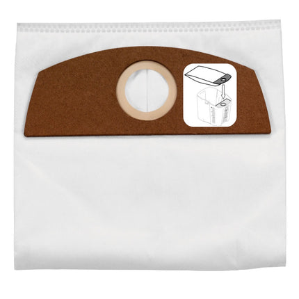 Metabo 5x Vlies Filterbeutel 6 L ( 630164000 ) für AS 18 L PC Compact / AS 18 HEPA PC Compact