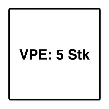 Metabo 5x Vlies Filterbeutel 6 L ( 630164000 ) für AS 18 L PC Compact / AS 18 HEPA PC Compact
