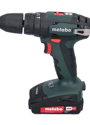 Metabo SB 18 set taladro percutor inalámbrico 18 voltios 48 Nm (602245880) + 2x baterías 2,0 Ah + cargador + juego de brocas de 88 piezas + maletín