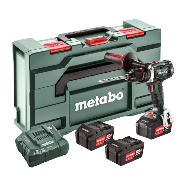 Metabo BS 18 LTX Impuls Set Trapano avvitatore a batteria 18V 110Nm ( 602191960 ) + 3x Batterie 4,0 Ah + Caricabatterie + Valigetta metaBOX