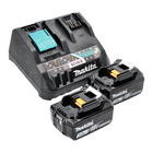 Makita Power Source Kit 18 V mit 2x BL 1830 B Akku 3,0 Ah ( 2x 197599-5 ) + DC 18 RE Multi Schnell Ladegerät ( 198720-9 )