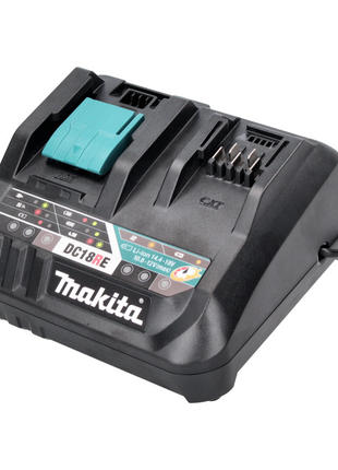 Kit de fuente de alimentación Makita de 18 V con 2 baterías BL 1830 B de 3,0 Ah (2x 197599-5) + cargador rápido múltiple DC 18 RE (198720-9)