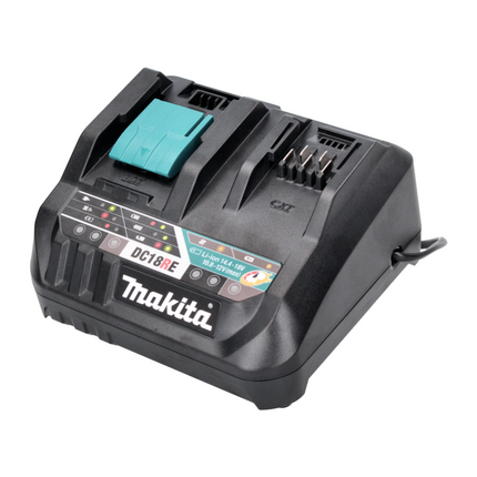 Kit di alimentazione Makita 18 V con - 2x batterie BL 1850 B 5,0 Ah (2x 197280-8) + caricatore DC 18 RE Multi-Fast (198720-9)