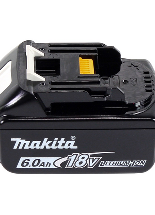 Kit de fuente de alimentación Makita de 18 V con 1 batería BL 1860 B de 6,0 Ah (197422-4) + cargador rápido múltiple DC 18 RE (198720-9)