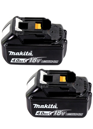 Makita Power Source Kit 18 V avec 2x BL 1840 B4,0 Ah batterie ( 197265-4 ) + DC 18 SH double chargeur ( 199687-4 )