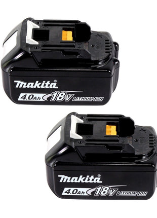 Makita Power Source Kit 18 V mit 2x BL 1840 B 4,0 Ah Akku ( 197265-4 ) + DC 18 SH Doppel Ladegerät ( 199687-4 ) + Makpac