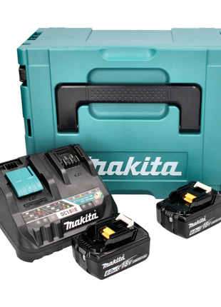 Makita Power Source Kit 18 V mit 2x BL 1860 B Akku 6,0 Ah ( 2x 197422-4 ) + DC 18 RE Multi Schnell Ladegerät ( 198720-9 ) + Makpac