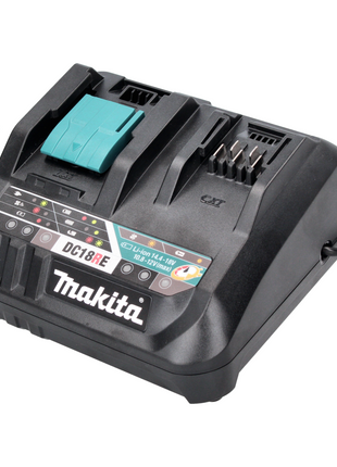 Kit de fuente de alimentación Makita de 18 V con 2 baterías BL 1860 B de 6,0 Ah (2x 197422-4) + cargador multirápido DC 18 RE (198720-9) + Makpac