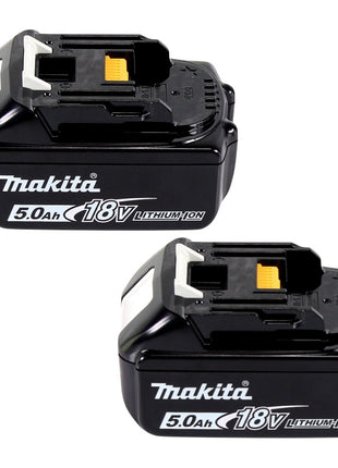 Makita Power Source Kit 18 V avec 2x BL 1850 B5,0 Ah batterie ( 197280-8 ) + DC 18 SH double chargeur ( 199687-4 ) + Makpac