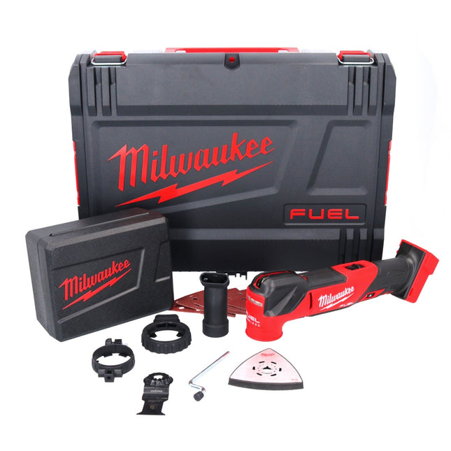 Milwaukee M18 FMT-0X FUEL Utensile multifunzione a batteria 18 V Brushless ( 4933478491 ) + Set 7 Accessori + Valigetta HD - senza batterie, senza caricabatterie
