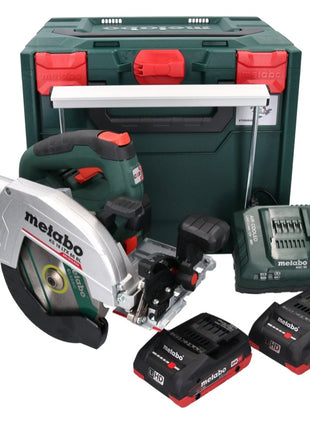 Metabo KS 18 LTX 66 BL Scie circulaire portative sans fil 18 V 165 mm + 2x batterie 4,0 Ah + chargeur + metaBOX