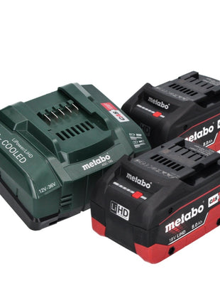 Metabo KS 18 LTX 66 BL Akku Handkreissäge 18 V 165 mm ( 611866810 ) + 2x Akku 8,0 Ah + Ladegerät + metaBOX