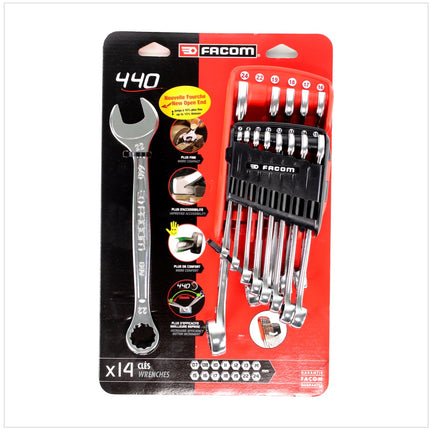 Facom 440.JP14PB Ring - Maulschlüssel Set 14 tlg. 7 - 24 mm Metrisch