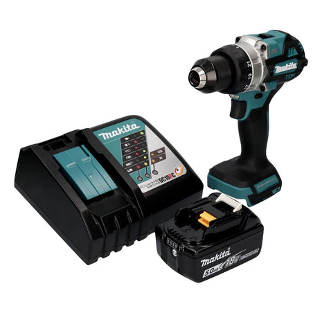 Makita DDF 486 RT1 Perceuse-visseuse sans fil 18 V 130 Nm Brushless + 1x batterie 5,0 Ah + chargeur