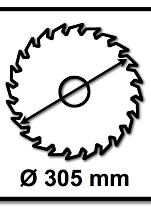 Makita CMSXF305100G SPECIALIZED EFFICUT Sägeblatt 305 x 2,15 x 30 mm 4 Stk. ( 4x B-67321 ) 100 Zähne für Holz