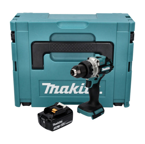 Makita DDF 486 F1J taladro atornillador inalámbrico 18 V 130 Nm sin escobillas + 1x batería 3,0 Ah + Makpac - sin cargador