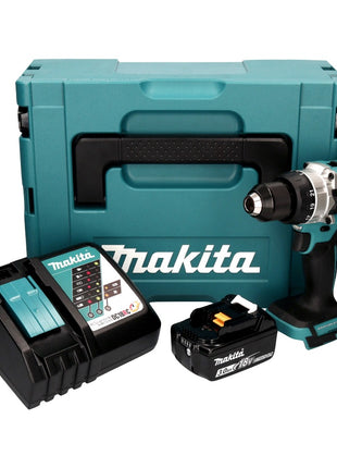 Makita DDF 486 RF1J taladro atornillador inalámbrico 18 V 130 Nm sin escobillas + 1x batería 3,0 Ah + cargador + Makpac