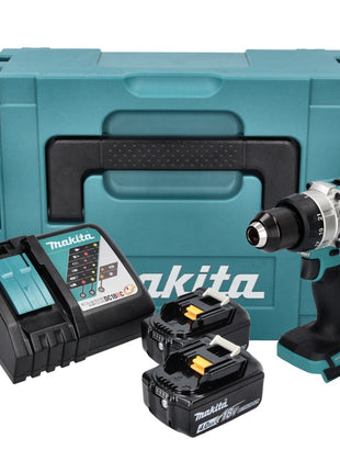 Makita DDF 486 RMJ Perceuse-visseuse sans fil 18 V 130 Nm Brushless + 2x batterie 4,0 Ah + chargeur + Makpac