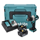 Makita DDF 486 RMJ Perceuse-visseuse sans fil 18 V 130 Nm Brushless + 2x batterie 4,0 Ah + chargeur + Makpac