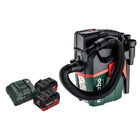 Metabo AS 18 HEPA PC Compact Akku Sauger 18 V 6 l Nass und Trocken Sauger mit Blasfunktion + 2x Akku 10,0 Ah + Ladegerät