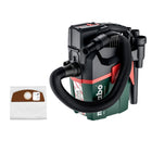 Metabo AS 18 HEPA PC Compact Akku Sauger 18 V 6 l Nass und Trocken Sauger mit Blasfunktion + 5x Filterbeutel - ohne Akku, ohne Ladegerät