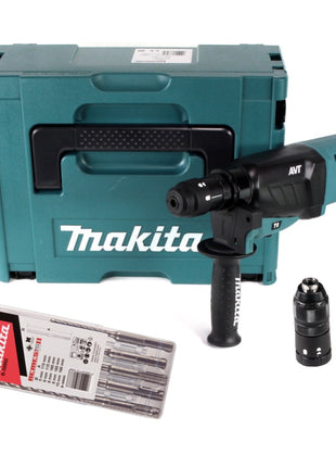 Makita HR 2631 FTJ Kombihammer 800 W 2,4 J SDS Plus + Schnellspannfutter + 5 tlg. Bohrer Set + Makpac - Toolbrothers