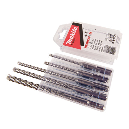 Trapano a percussione a batteria Makita DHR 241 Z 18 V 2,0 J SDS plus + set di punte da 5 pezzi - senza batteria, senza caricabatterie