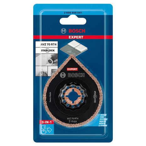 Bosch EXPERT 3 Max AVZ 70 RT4 removedor de mortero Starlock 87 x 70 mm 10 piezas (2608900042) para mortero de carburo - sucesor de 2608664490