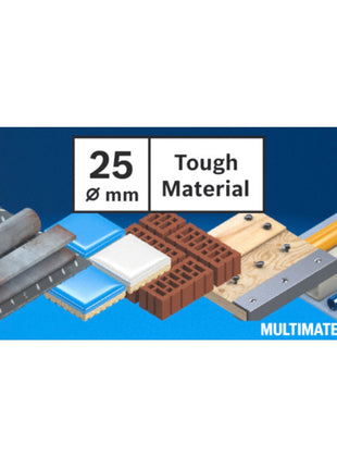 Bosch EXPERT Scie cloche Tough Material 25 x 60 mm Carbure (2608900421) Universel