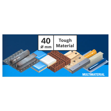 Bosch EXPERT Tough Material Sega a tazza 40 x 60 mm Carburo ( 2608900425 ) Universal - Successore del 2608594169