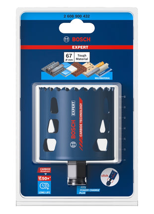 Bosch EXPERT Tough Material Lochsäge 67 x 60 mm Carbide ( 2608900432 ) Universal - Nachfolger von 2608594175