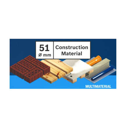 Bosch EXPERT Sega a tazza Construction Material 51 x 60 mm ( 2608900463 ) - Successore del 2608580740