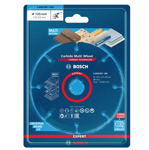Bosch EXPERT Carbide Disco da taglio Multi Wheel 125 x 22.23 mm ( 2608901189 )
