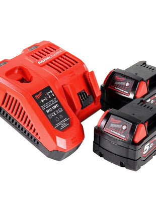 Milwaukee C18 RAD-502FC Perceuse-visseuse d'angle sans fil 18 V 20 Nm + 2x batterie 5,0 Ah + chargeur