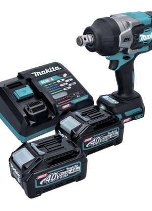 Makita TW 001 GM201 Clé à choc sans fil 40 V max. 1800 Nm Brushless XGT + 2x batterie 4,0 Ah + chargeur