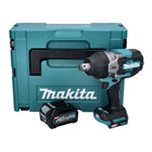 Makita TW 001 GD101 Avvitatore a impulsi a batteria 40 V max. 1800 Nm Brushless XGT + 1x batteria ricaricabile 2,5 Ah + caricabatterie + Makpac