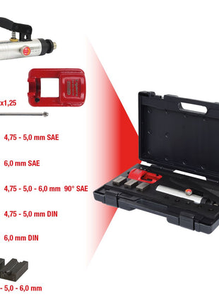 KS TOOLS Universal-Bördelgerät-Satz, 11-tlgFlarefix II ( 122.1260 ) - Toolbrothers