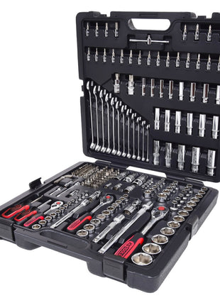 KS Tools CHROMEplus Set de douilles 1/4" 3/8 " 5/16" 1/2" : Cliquet réversible / Clés mixtes / Inbus / Torx / Fente / Phillips / Pozidriv / Six pans  216 pcs. (918.0216)