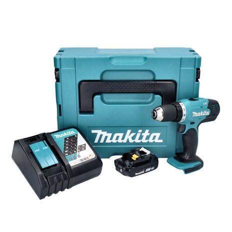 Makita DDF 453 RA1J Akku Bohrschrauber 18 V 42 Nm + 1x Akku 2,0 Ah + Ladegerät + Makpac