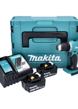 Makita DDF 453 RFJ Akku Bohrschrauber 18 V 42 Nm + 2x Akku 3,0 Ah + Ladegerät + Makpac - Toolbrothers