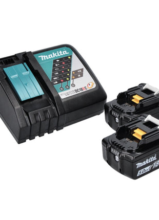 Makita DDF 453 RTJ Akku Bohrschrauber 18 V 42 Nm + 2x Akku 5,0 Ah + Ladegerät + Makpac - Toolbrothers