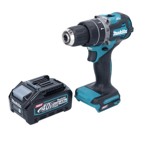 Taladro percutor inalámbrico Makita HP 002 GM1 40 V 64 Nm sin escobillas + 1x batería 4,0 Ah - sin cargador