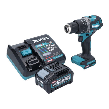 Makita HP 002 GM101 Akku Schlagbohrschrauber 40 V 64 Nm Brushless + 1x Akku 4,0 Ah + Ladegerät