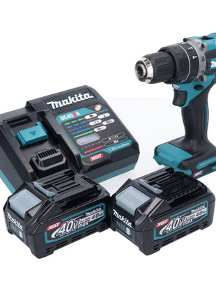 Makita HP 002 GM201 perceuse à percussion sans fil 40 V 64 Nm sans balais + 2 batteries 4,0 Ah + chargeur