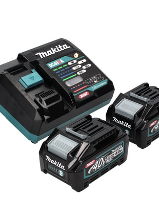 Makita HP 002 GM201 perceuse à percussion sans fil 40 V 64 Nm sans balais + 2 batteries 4,0 Ah + chargeur