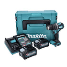 Makita HP 002 GM201 Akku Schlagbohrschrauber 40 V 64 Nm Brushless + 2x Akku 4,0 Ah + Ladegerät + Makpac