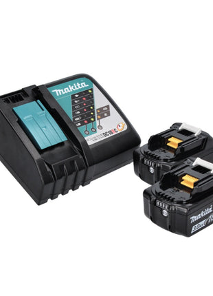 Makita DHP 486 RF Perceuse-visseuse à percussion sans fil 18 V 130 Nm Brushless + 2x batterie 3,0 Ah + chargeur