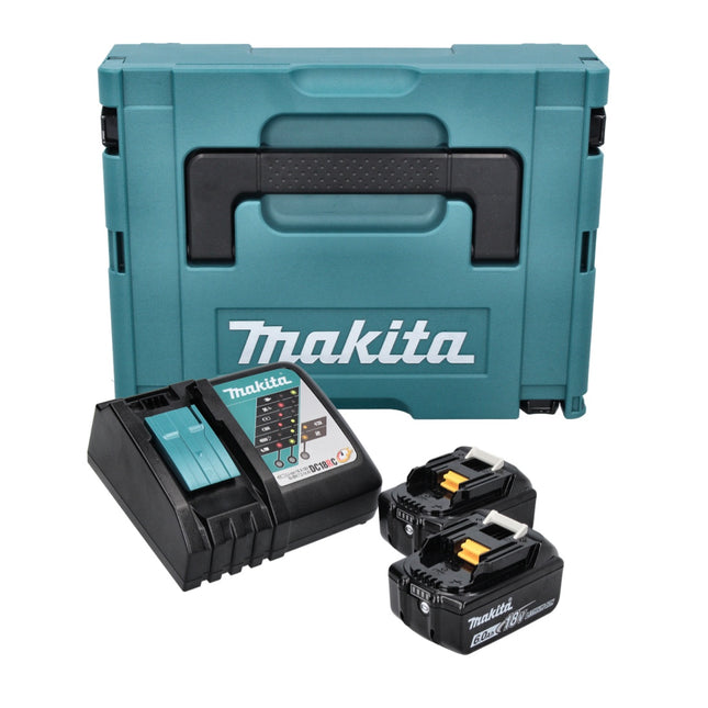 Makita Power Source Kit 18V con: 2x Batterie BL1860B 6,0 Ah + Caricabatterie DC18RC + Valigetta Makpac